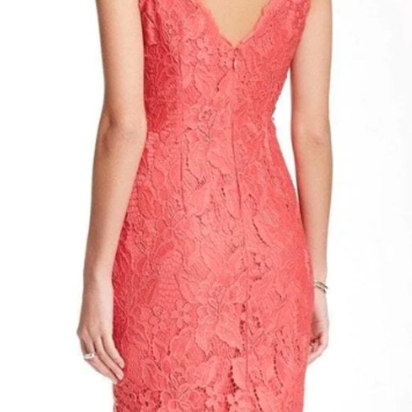 Adrianna Papell - Floral Lace V-Neck - Sz 4 - Picture 2 of 5